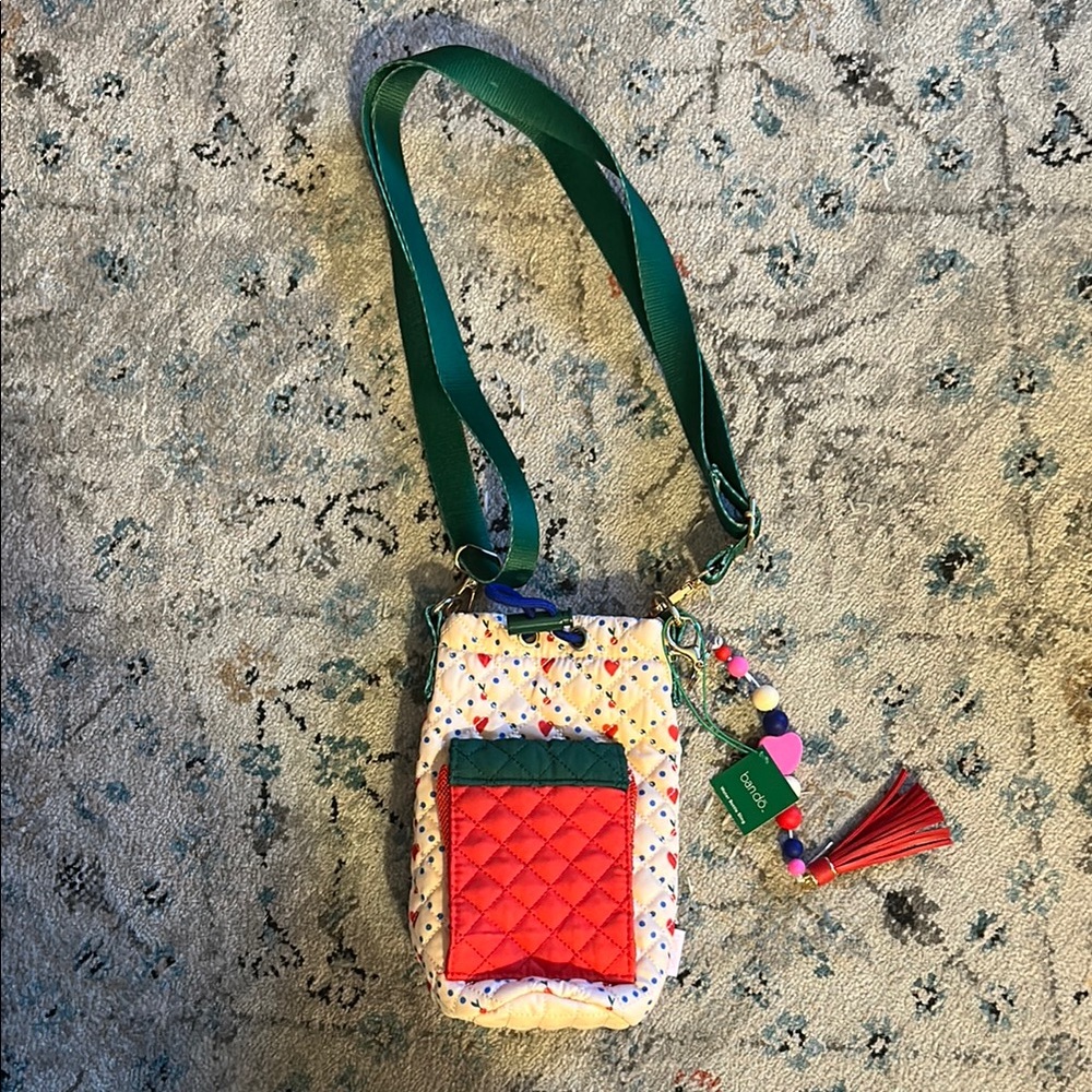 Vera Bradley Quilted Crossbody Phone Bag in Multicolor/Pink